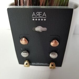Area Earrings 3 Pair Set